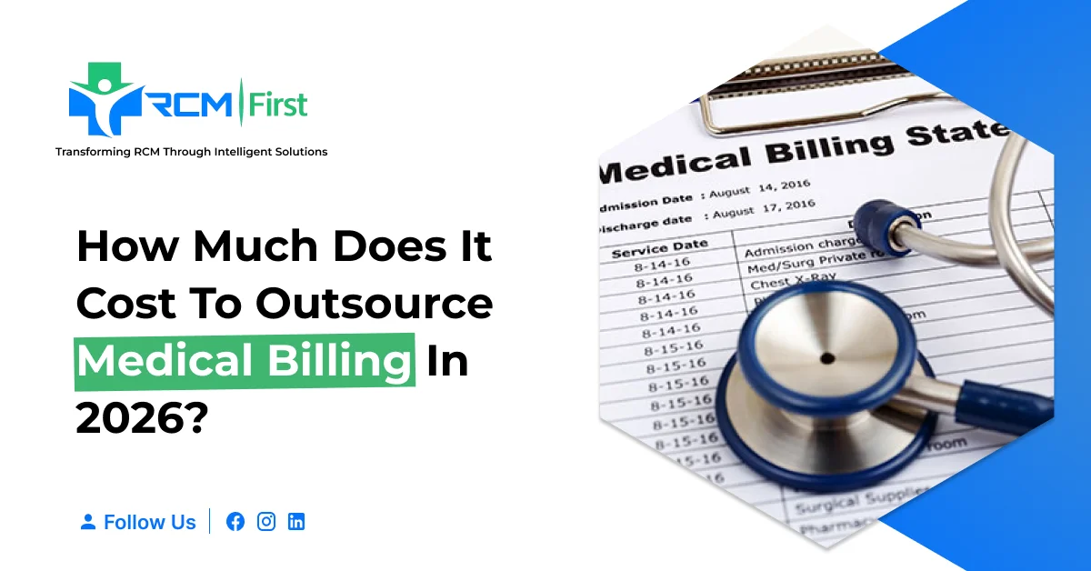 Cost to outsource medical billing in 2026, pricing comparison chart