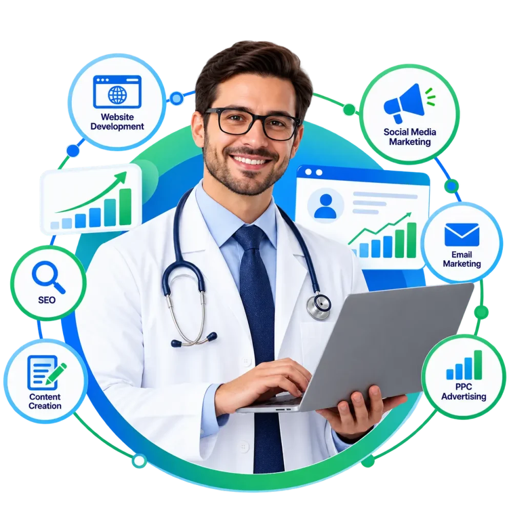 Healthcare digital marketing services by RCM First